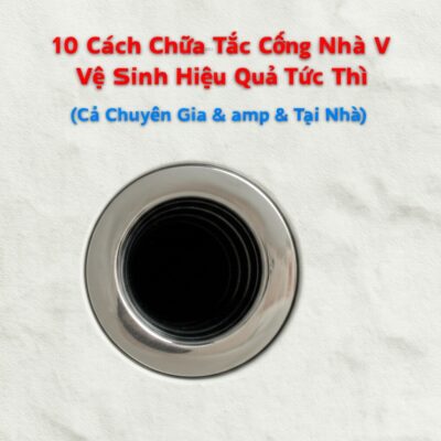 10 Cách Chữa Tắc Cống Nhà Vệ Sinh Hiệu Quả Tức Thì (Cả Chuyên Gia & Tại Nhà)