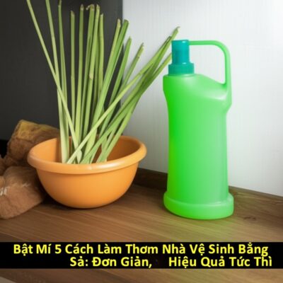 Bật Mí 5 Cách Làm Thơm Nhà Vệ Sinh Bằng Sả: Đơn Giản, Hiệu Quả Tức Thì