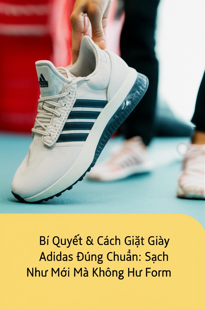 Hình minh họa cho bài viết: Bí Quyết & Cách Giặt Giày Adidas Đúng Chuẩn: Sạch Như Mới Mà Không Hư Form