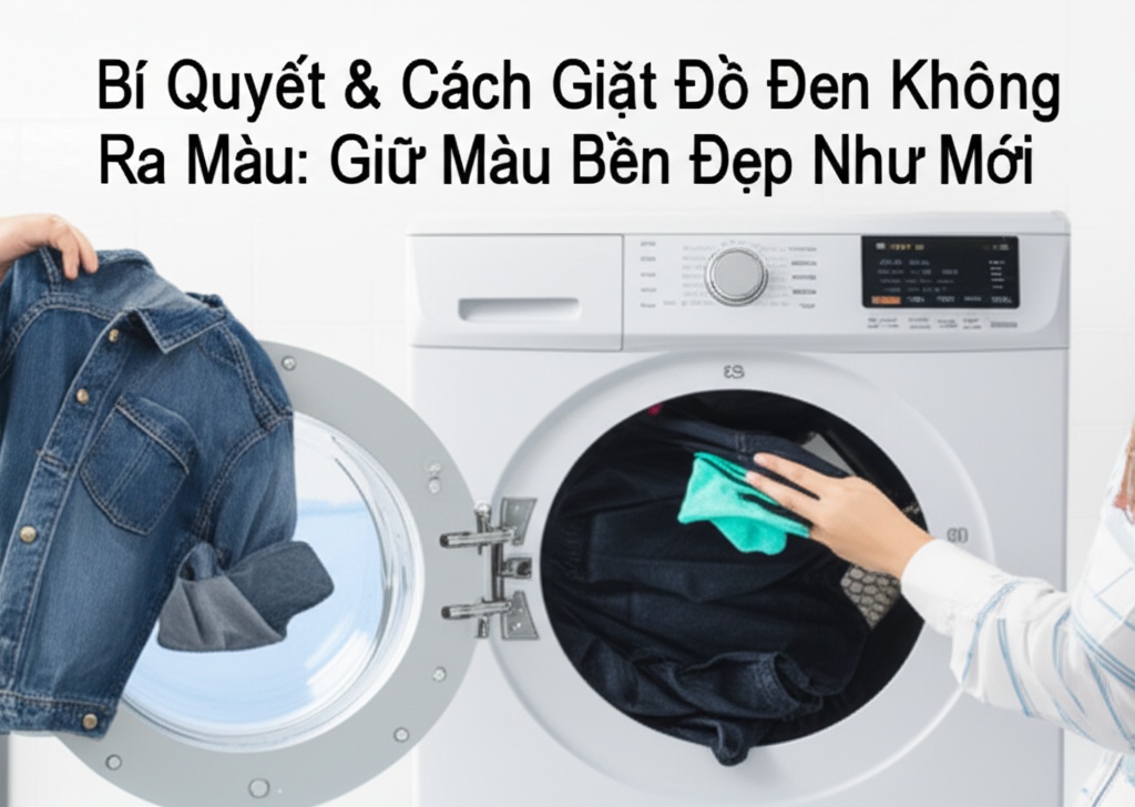 Hình minh họa cho bài viết: Bí Quyết & Cách Giặt Đồ Đen Không Ra Màu: Giữ Màu Bền Đẹp Như Mới