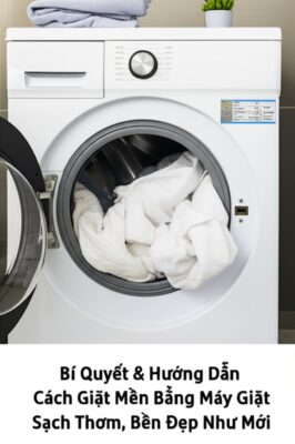 Bí Quyết & Hướng Dẫn Cách Giặt Mền Bằng Máy Giặt Sạch Thơm, Bền Đẹp Như Mới