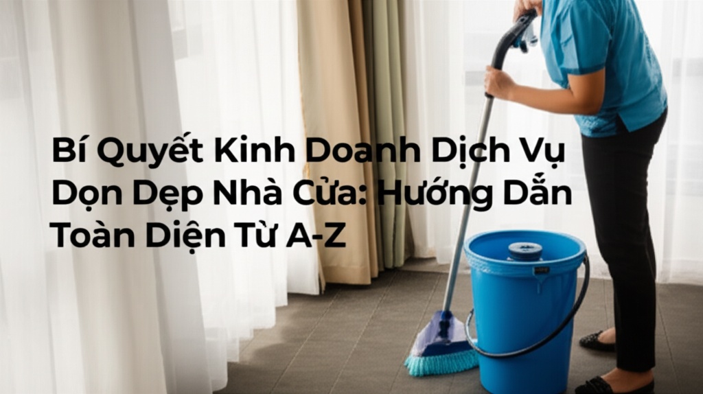 Hình minh họa cho bài viết: Bí Quyết Kinh Doanh Dịch Vụ Dọn Dẹp Nhà Cửa: Hướng Dẫn Toàn Diện Từ A-Z
