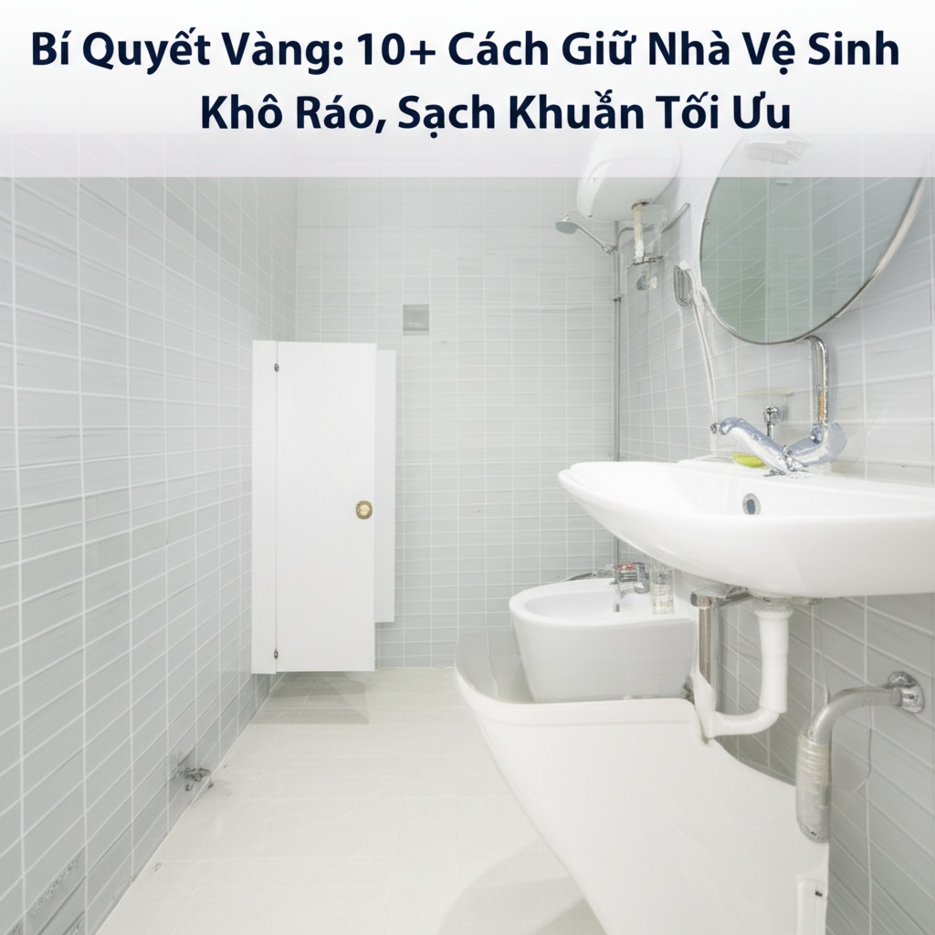 Hình minh họa cho bài viết: Bí Quyết Vàng: 10+ Cách Giữ Nhà Vệ Sinh Khô Ráo, Sạch Khuẩn Tối Ưu