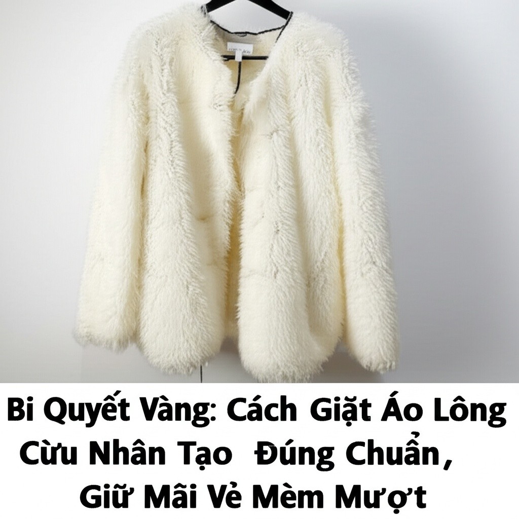 Hình minh họa cho bài viết: Bí Quyết Vàng: Cách Giặt Áo Lông Cừu Nhân Tạo Đúng Chuẩn, Giữ Mãi Vẻ Mềm Mượt