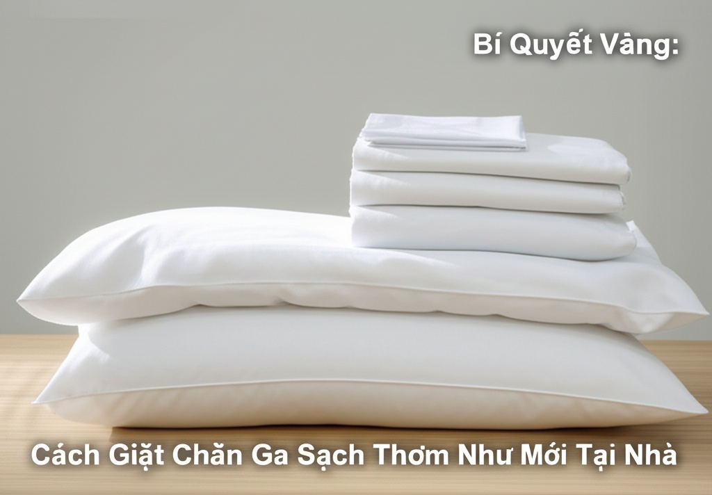 Hình minh họa cho bài viết: Bí Quyết Vàng: Cách Giặt Chăn Ga Sạch Thơm Như Mới Tại Nhà & Dịch Vụ Chuyên Nghiệp