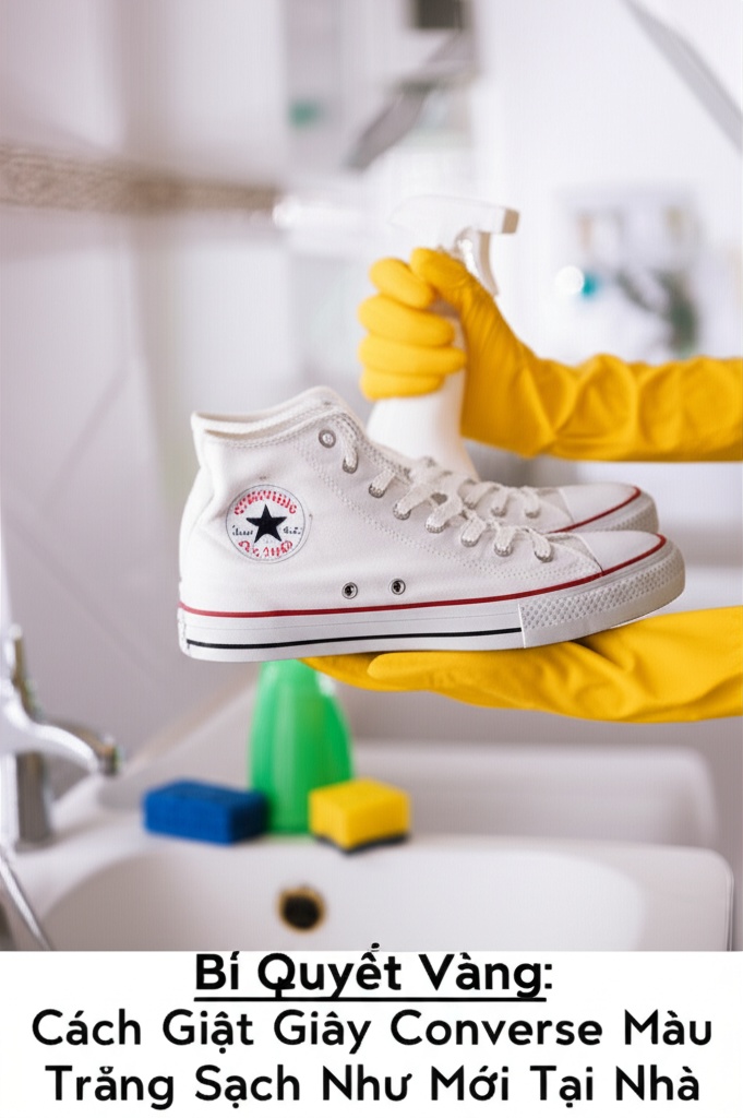 Hình minh họa cho bài viết: Bí Quyết Vàng: Cách Giặt Giày Converse Màu Trắng Sạch Như Mới Tại Nhà