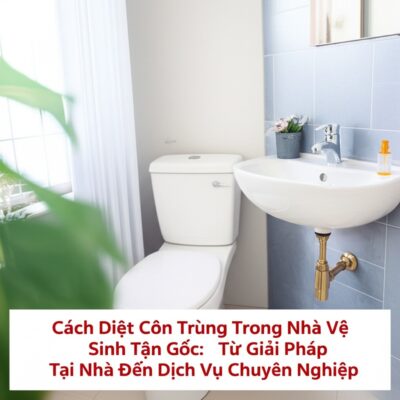 Cách Diệt Côn Trùng Trong Nhà Vệ Sinh Tận Gốc: Từ Giải Pháp Tại Nhà Đến Dịch Vụ Chuyên Nghiệp