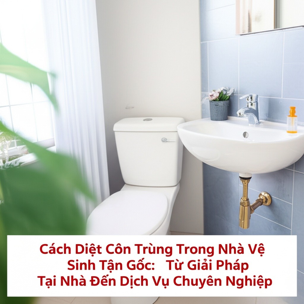 Hình minh họa cho bài viết: Cách Diệt Côn Trùng Trong Nhà Vệ Sinh Tận Gốc: Từ Giải Pháp Tại Nhà Đến Dịch Vụ Chuyên Nghiệp