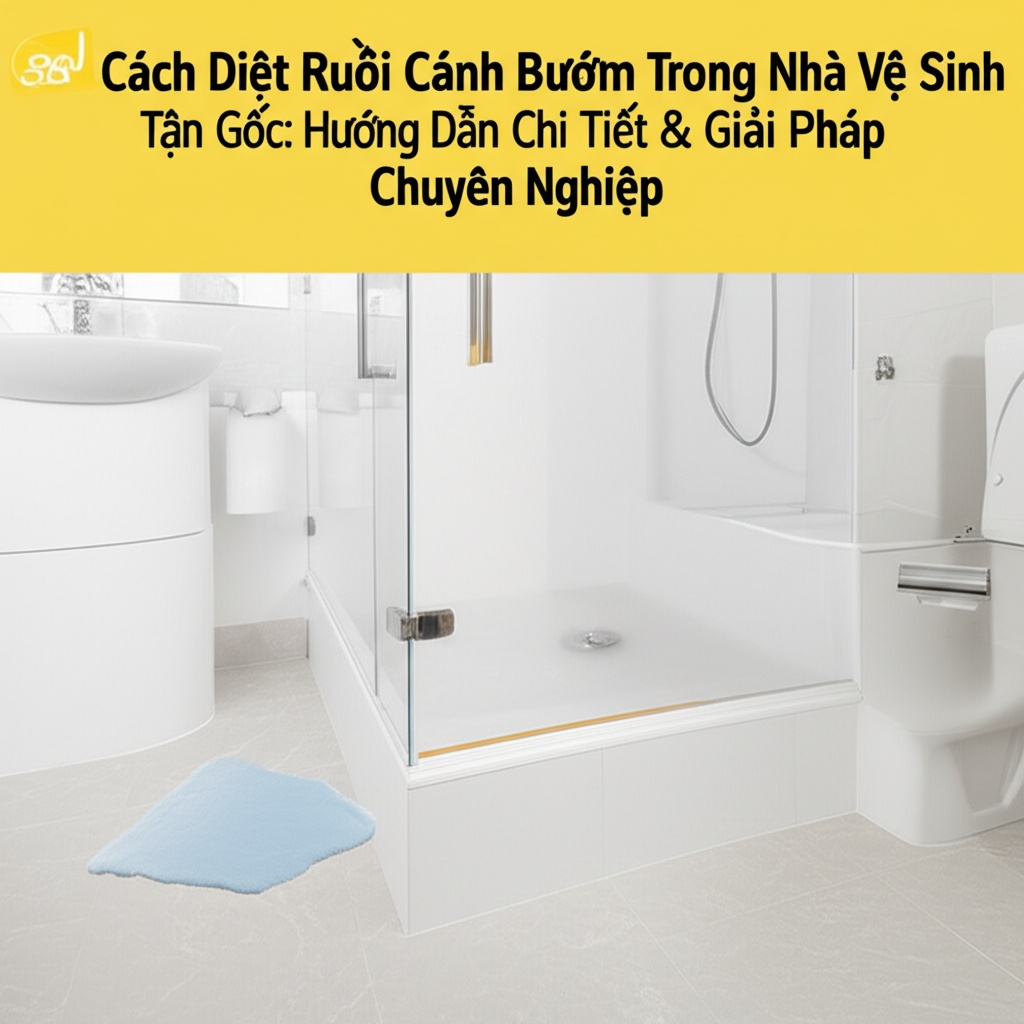 Hình minh họa cho bài viết: Cách Diệt Ruồi Cánh Bướm Trong Nhà Vệ Sinh Tận Gốc: Hướng Dẫn Chi Tiết & Giải Pháp Chuyên Nghiệp
