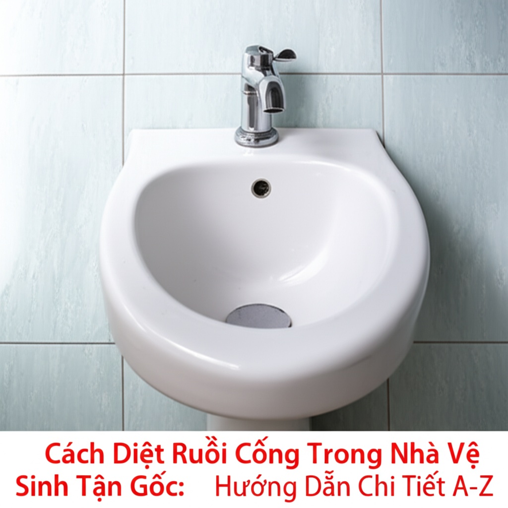 Hình minh họa cho bài viết: Cách Diệt Ruồi Cống Trong Nhà Vệ Sinh Tận Gốc: Hướng Dẫn Chi Tiết A-Z