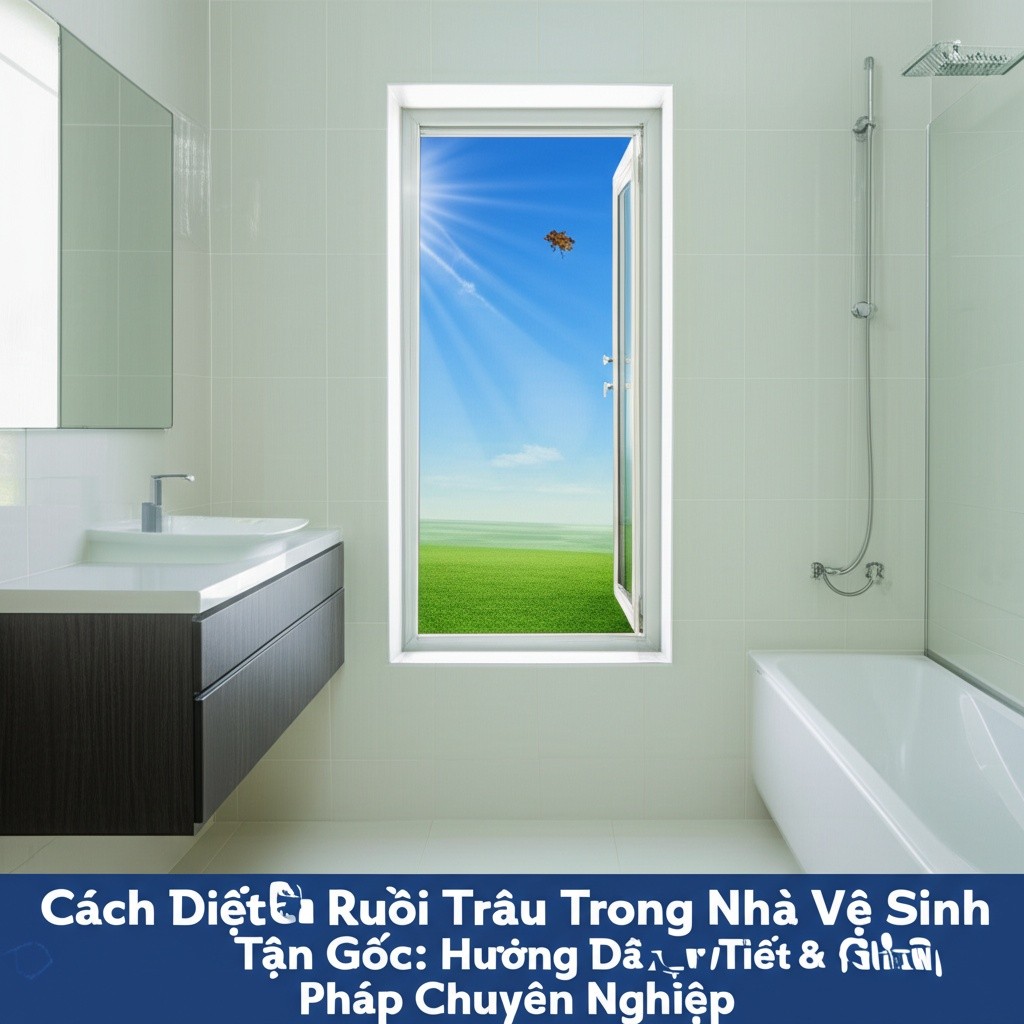 Hình minh họa cho bài viết: Cách Diệt Ruồi Trâu Trong Nhà Vệ Sinh Tận Gốc: Hướng Dẫn Chi Tiết & Giải Pháp Chuyên Nghiệp