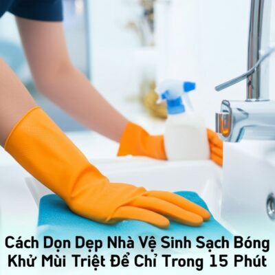 Cách Dọn Dẹp Nhà Vệ Sinh Sạch Bóng, Khử Mùi Triệt Để Chỉ Trong 15 Phút