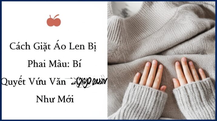 Cách Giặt Áo Len Bị Phai Màu: Bí Quyết Cứu Vãn Và Phục Hồi Như Mới