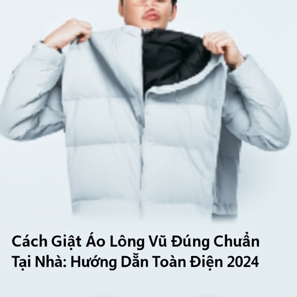 Hình minh họa cho bài viết: Cách Giặt Áo Lông Vũ Đúng Chuẩn Tại Nhà: Hướng Dẫn Toàn Diện 2024