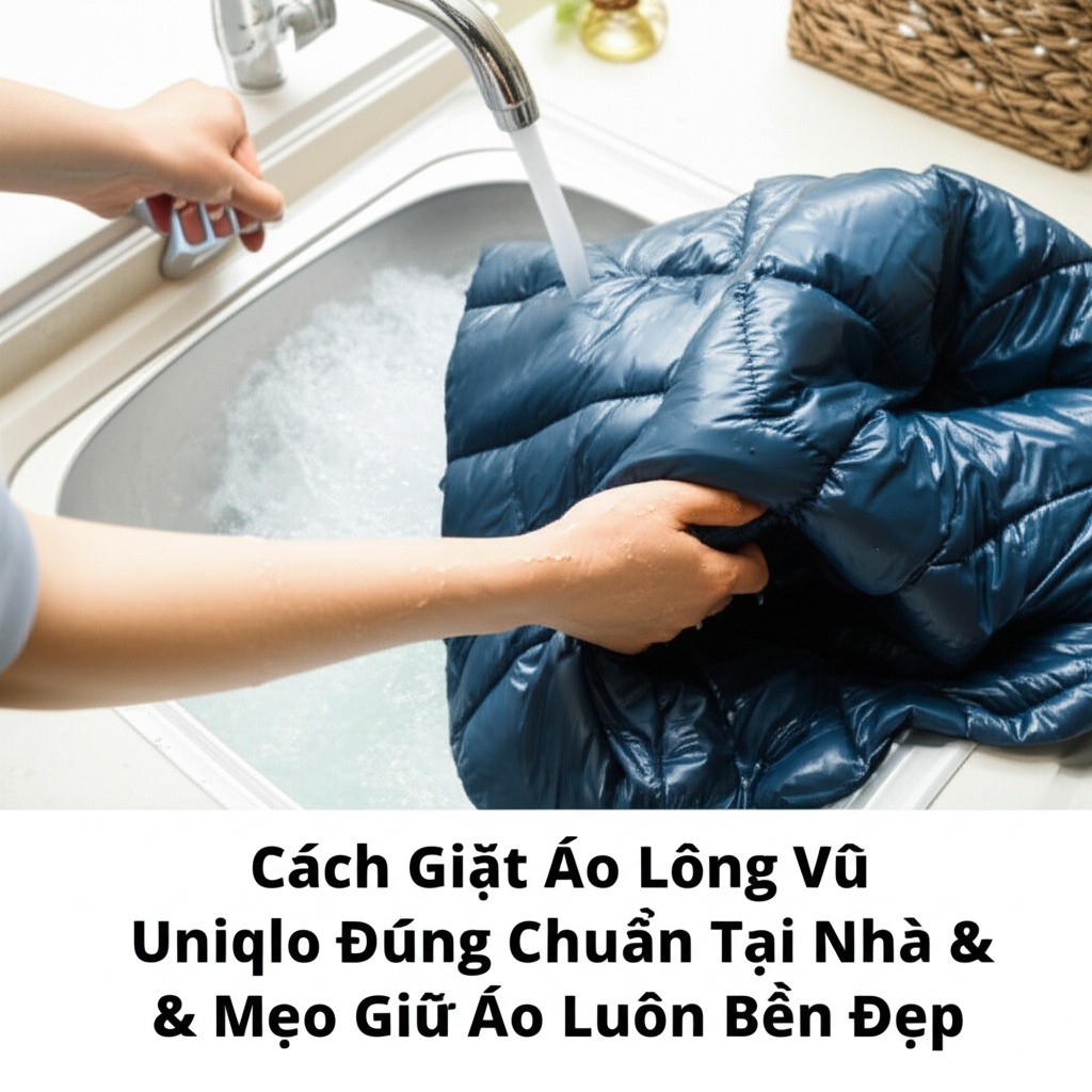 Hình minh họa cho bài viết: Cách Giặt Áo Lông Vũ Uniqlo Đúng Chuẩn Tại Nhà & Mẹo Giữ Áo Luôn Bền Đẹp