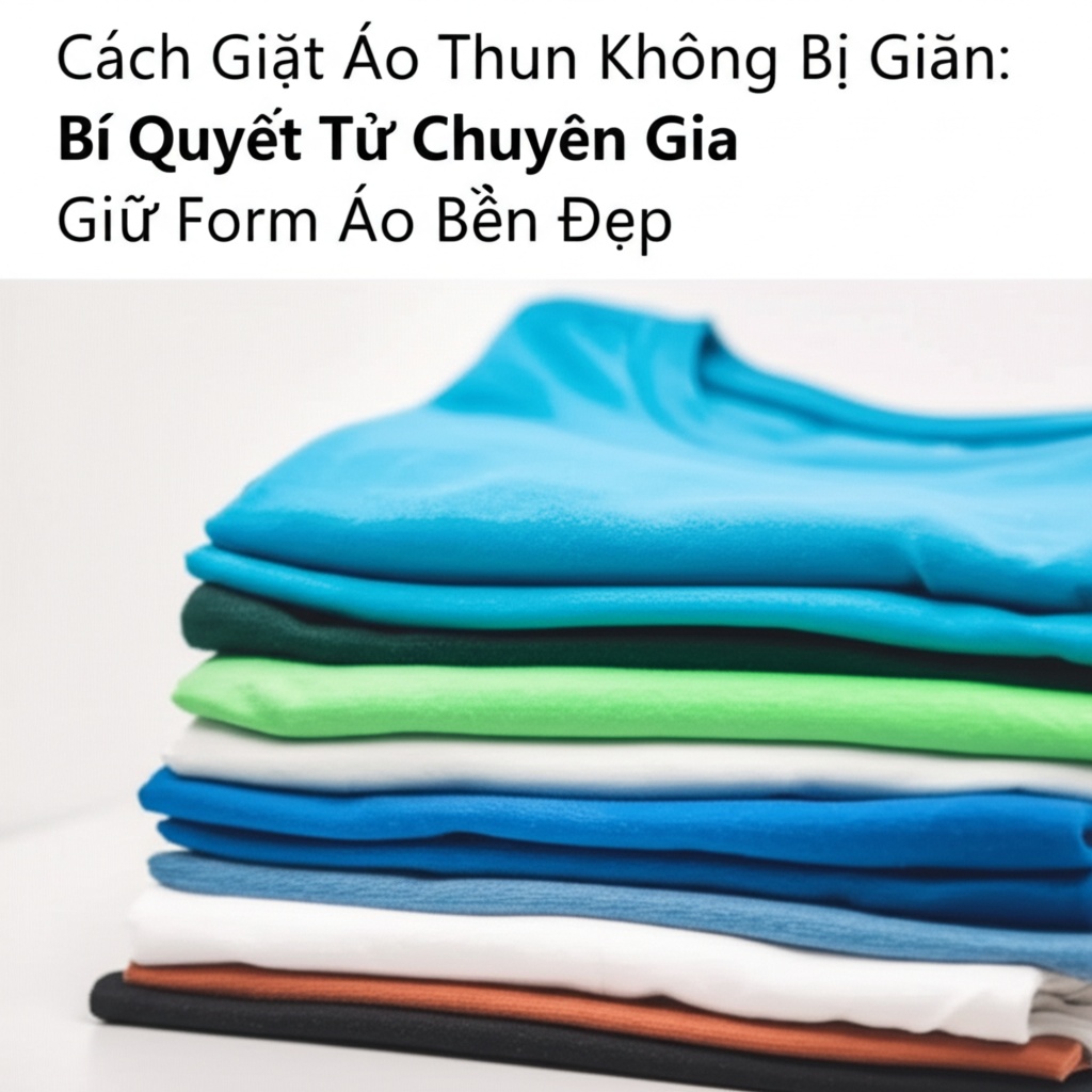 Hình minh họa cho bài viết: Cách Giặt Áo Thun Không Bị Giãn: Bí Quyết Từ Chuyên Gia Giữ Form Áo Bền Đẹp