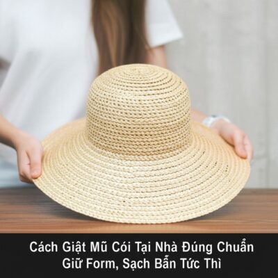 Cách Giặt Mũ Cói Tại Nhà Đúng Chuẩn: Giữ Form, Sạch Bẩn Tức Thì