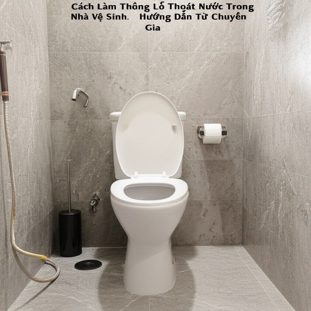 Hình minh họa cho bài viết: Cách Làm Thông Lỗ Thoát Nước Trong Nhà Vệ Sinh: Hướng Dẫn Từ Chuyên Gia
