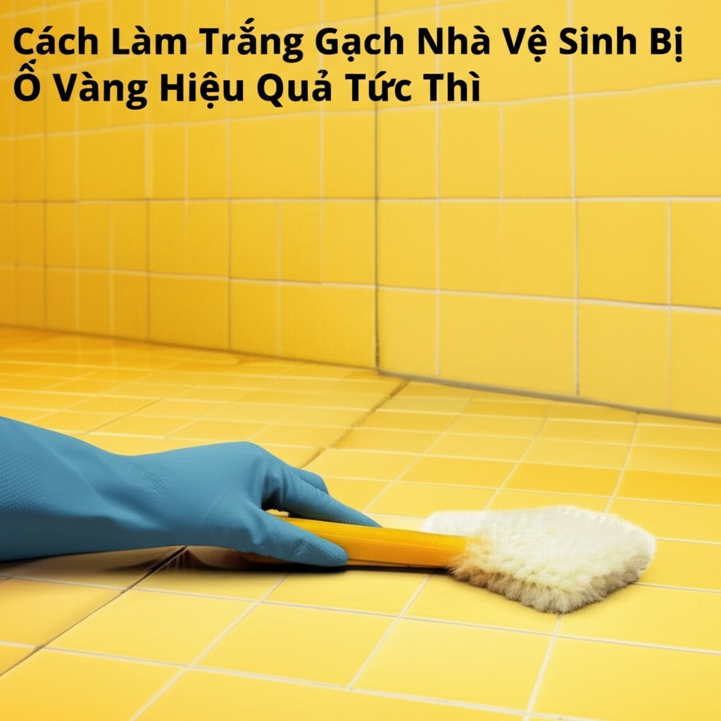 Hình minh họa cho bài viết: Cách Làm Trắng Gạch Nhà Vệ Sinh Bị Ố Vàng Hiệu Quả Tức Thì