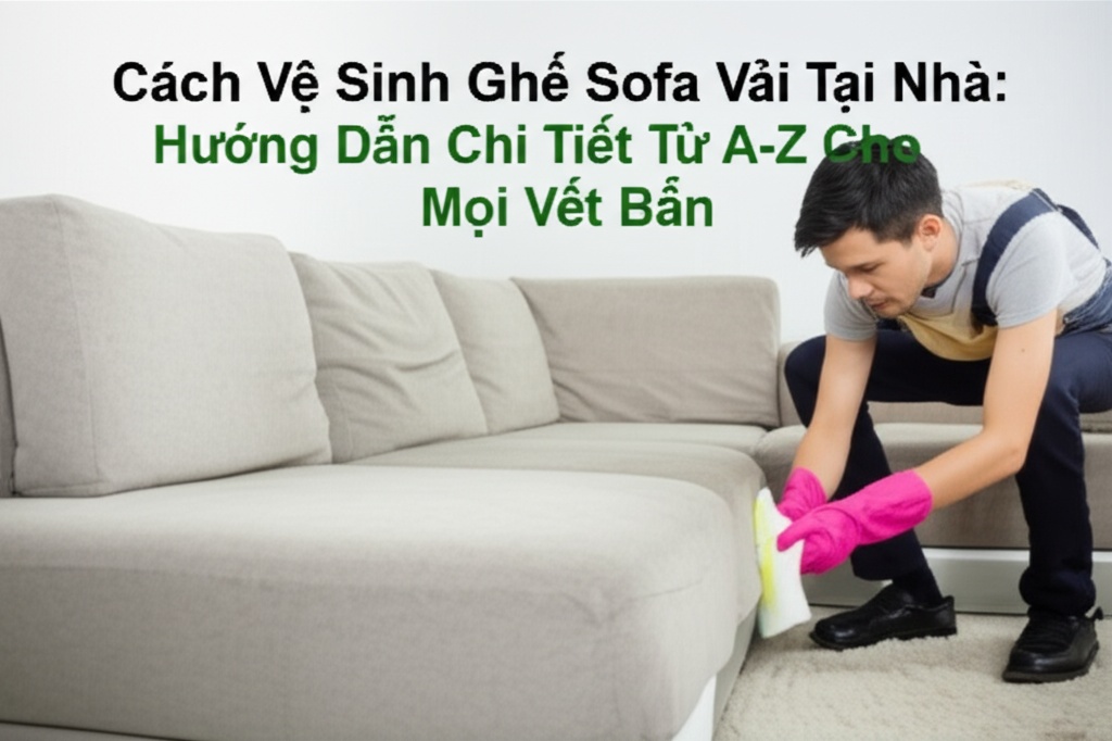 Hình minh họa cho bài viết: Cách Vệ Sinh Ghế Sofa Vải Tại Nhà: Hướng Dẫn Chi Tiết Từ A-Z Cho Mọi Vết Bẩn