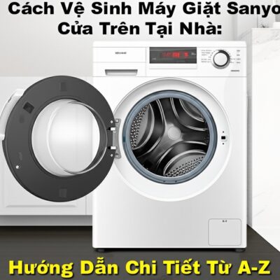 Cách Vệ Sinh Máy Giặt Sanyo Cửa Trên Tại Nhà: Hướng Dẫn Chi Tiết Từ A-Z