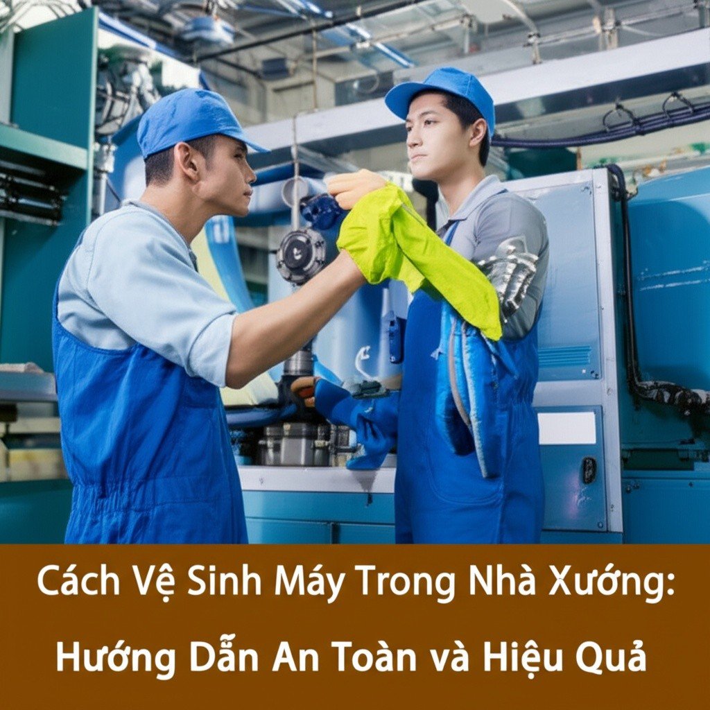 Hình minh họa cho bài viết: Cách Vệ Sinh Máy Móc Trong Nhà Xưởng: Hướng Dẫn An Toàn và Hiệu Quả