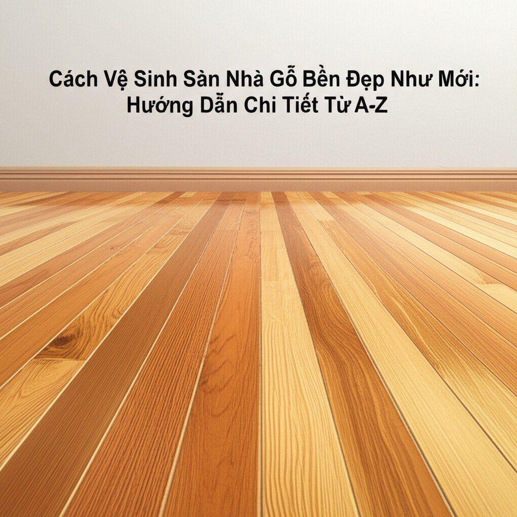 Hình minh họa cho bài viết: Cách Vệ Sinh Sàn Nhà Gỗ Bền Đẹp Như Mới: Hướng Dẫn Chi Tiết Từ A-Z