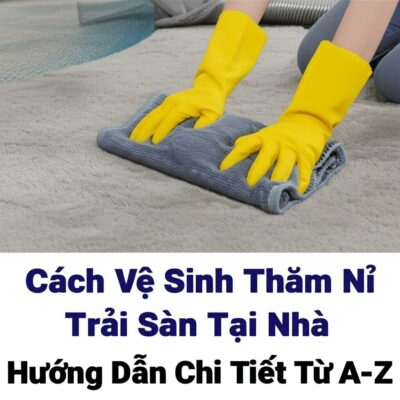 Cách Vệ Sinh Thảm Nỉ Trải Sàn Tại Nhà: Hướng Dẫn Chi Tiết Từ A-Z