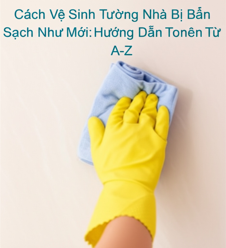 Hình minh họa cho bài viết: Cách Vệ Sinh Tường Nhà Bị Bẩn Sạch Như Mới: Hướng Dẫn Toàn Diện Từ A-Z