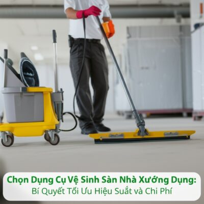 Chọn Dụng Cụ Vệ Sinh Sàn Nhà Xưởng Chuyên Dụng: Bí Quyết Tối Ưu Hiệu Suất và Chi Phí