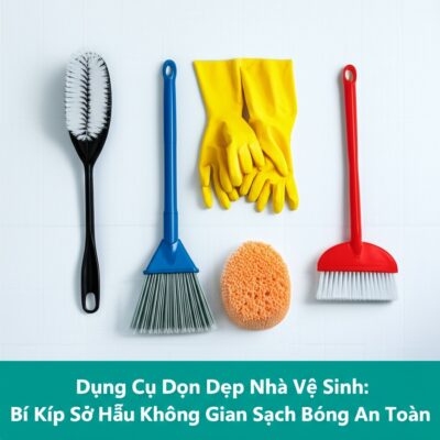 Dụng Cụ Dọn Dẹp Nhà Vệ Sinh: Bí Kíp Sở Hữu Không Gian Sạch Bóng, An Toàn