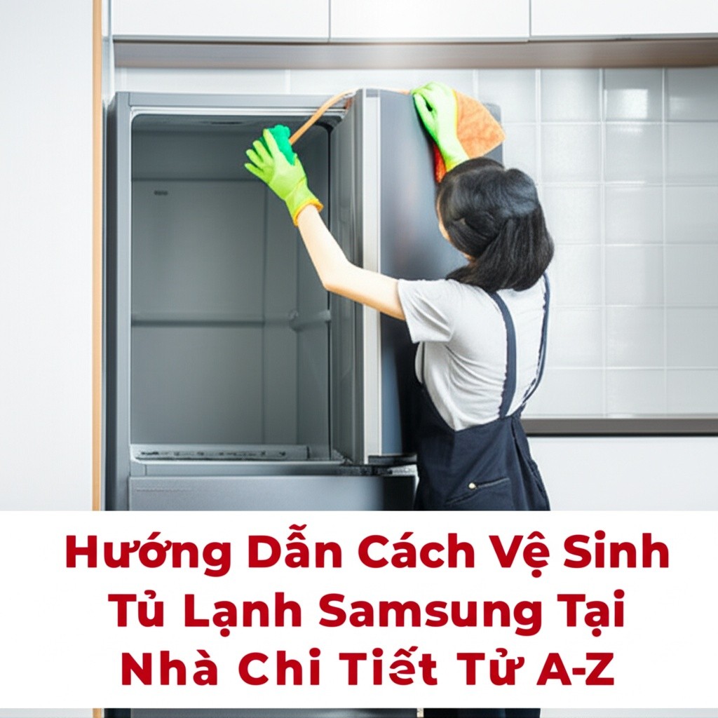 Hình minh họa cho bài viết: Hướng Dẫn Cách Vệ Sinh Tủ Lạnh Samsung Tại Nhà Chi Tiết Từ A-Z