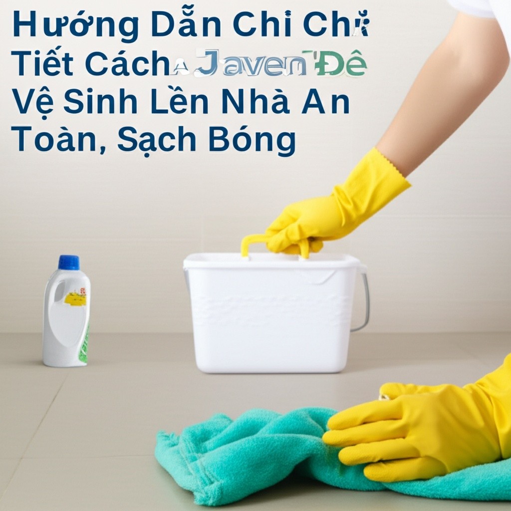 Hình minh họa cho bài viết: Hướng Dẫn Chi Tiết Cách Pha Javen Để Vệ Sinh Nền Nhà An Toàn, Sạch Bóng