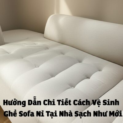 Hướng Dẫn Chi Tiết Cách Vệ Sinh Ghế Sofa Nỉ Tại Nhà Sạch Như Mới