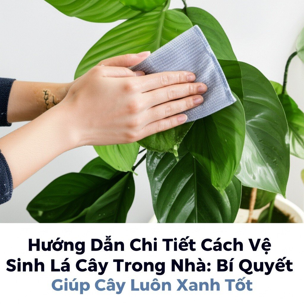 Hình minh họa cho bài viết: Hướng Dẫn Chi Tiết Cách Vệ Sinh Lá Cây Trong Nhà: Bí Quyết Giúp Cây Luôn Xanh Tốt