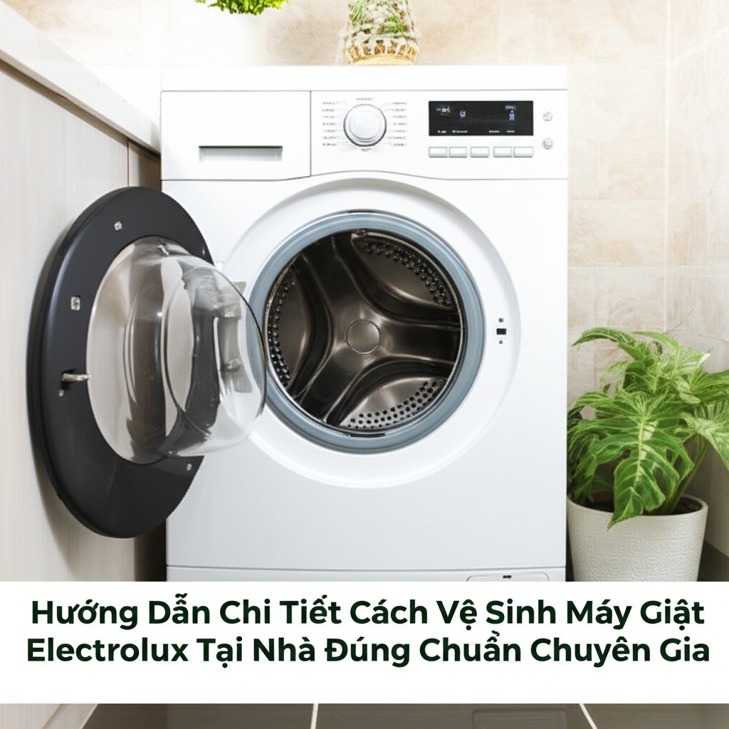 Hình minh họa cho bài viết: Hướng Dẫn Chi Tiết Cách Vệ Sinh Máy Giặt Electrolux Tại Nhà Đúng Chuẩn Chuyên Gia