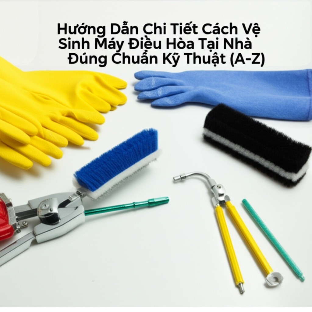 Hình minh họa cho bài viết: Hướng Dẫn Chi Tiết Cách Vệ Sinh Máy Điều Hòa Tại Nhà Đúng Chuẩn Kỹ Thuật (A-Z)