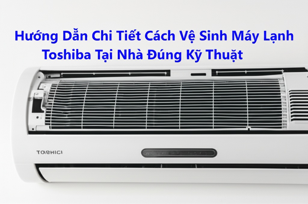 Hình minh họa cho bài viết: Hướng Dẫn Chi Tiết Cách Vệ Sinh Máy Lạnh Toshiba Tại Nhà Đúng Kỹ Thuật
