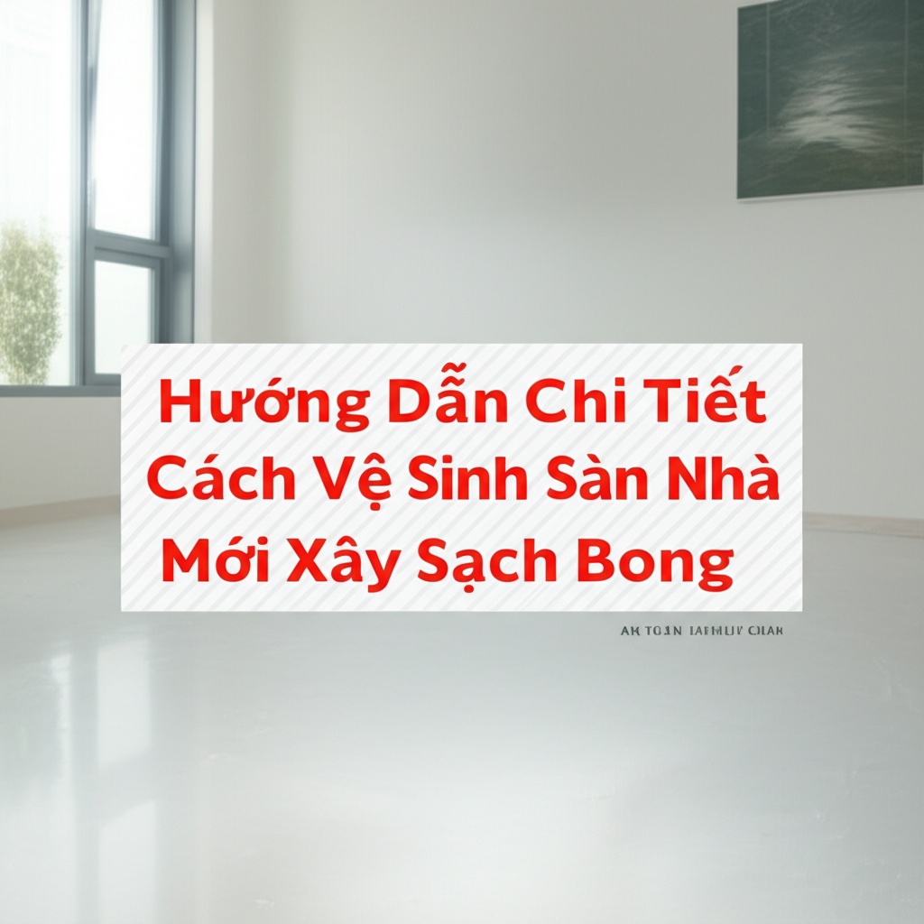 Hình minh họa cho bài viết: Hướng Dẫn Chi Tiết Cách Vệ Sinh Sàn Nhà Mới Xây Sạch Bong, An Toàn