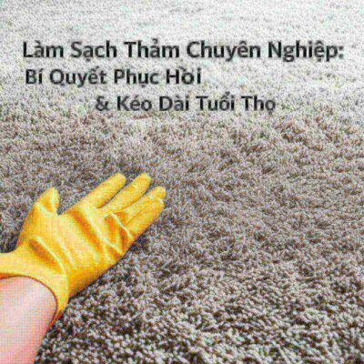 Làm Sạch Thảm Chuyên Nghiệp: Bí Quyết Phục Hồi Vẻ Đẹp & Kéo Dài Tuổi Thọ