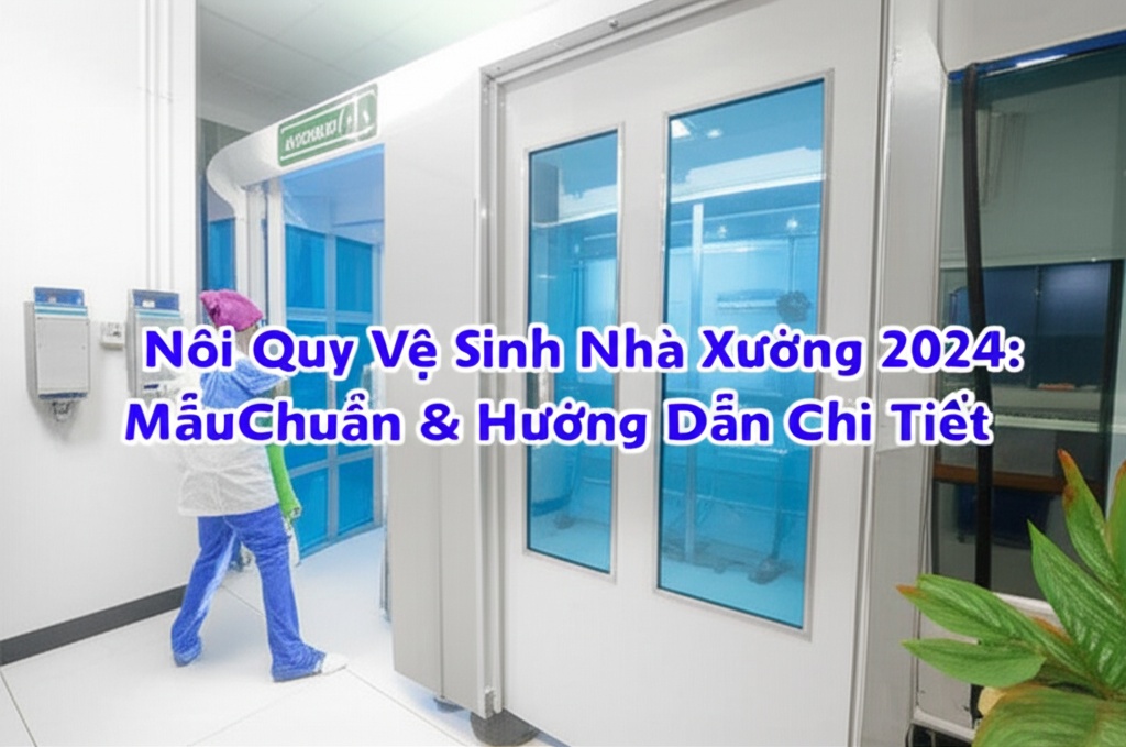 Hình minh họa cho bài viết: Nội Quy Vệ Sinh Nhà Xưởng 2024: Mẫu Chuẩn & Hướng Dẫn Chi Tiết