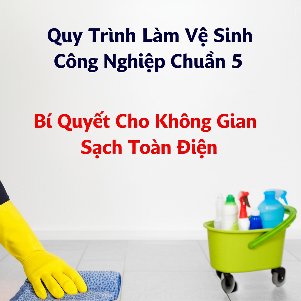 Hình minh họa cho bài viết: Quy Trình Làm Vệ Sinh Công Nghiệp Chuẩn 5 Bước: Bí Quyết Cho Không Gian Sạch Toàn Diện